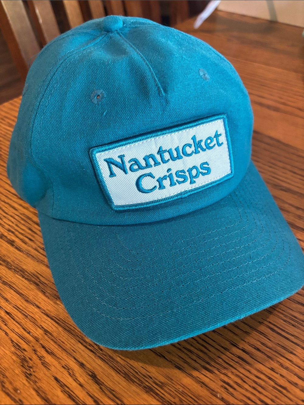 Nantucket Crisps Teal Patch Baseball Cap
